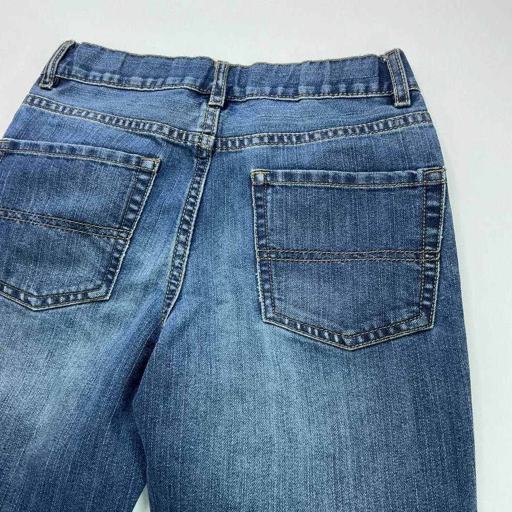The Children's Place Blue Bootcut Jeans Kids Size 10 Adjustable Waist Denim